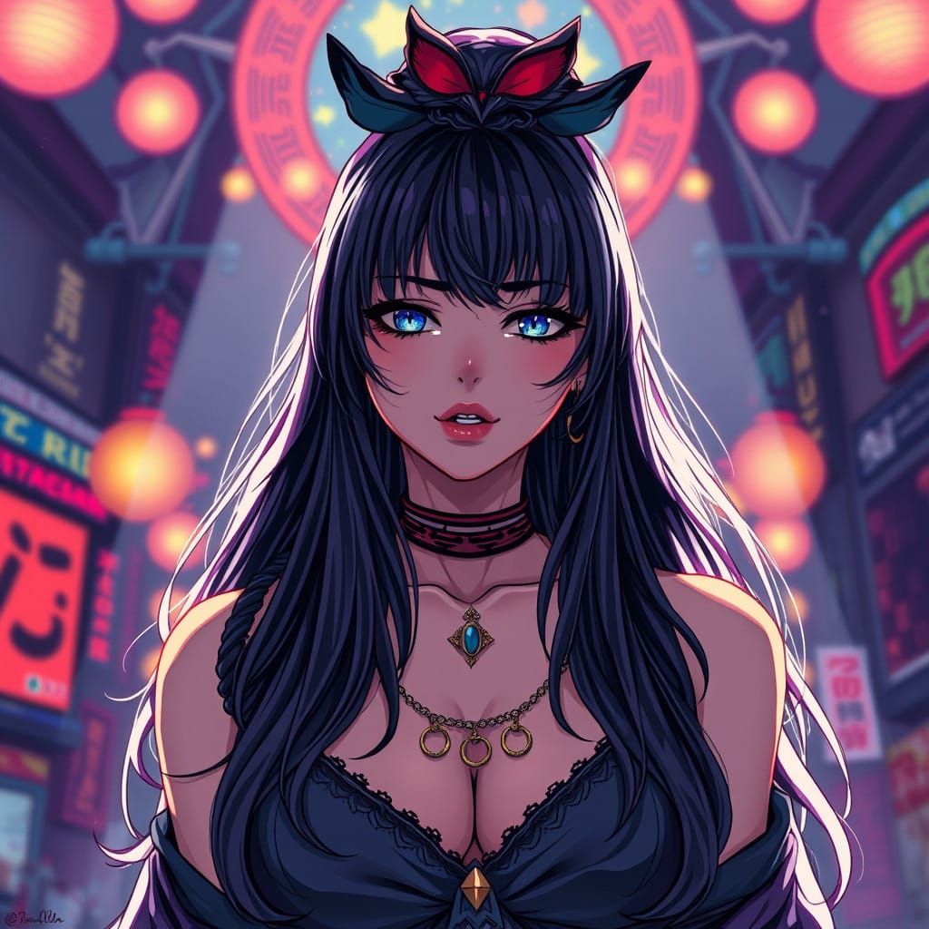 Stunning Anime Art in Vibrant Cel-Shaded Style