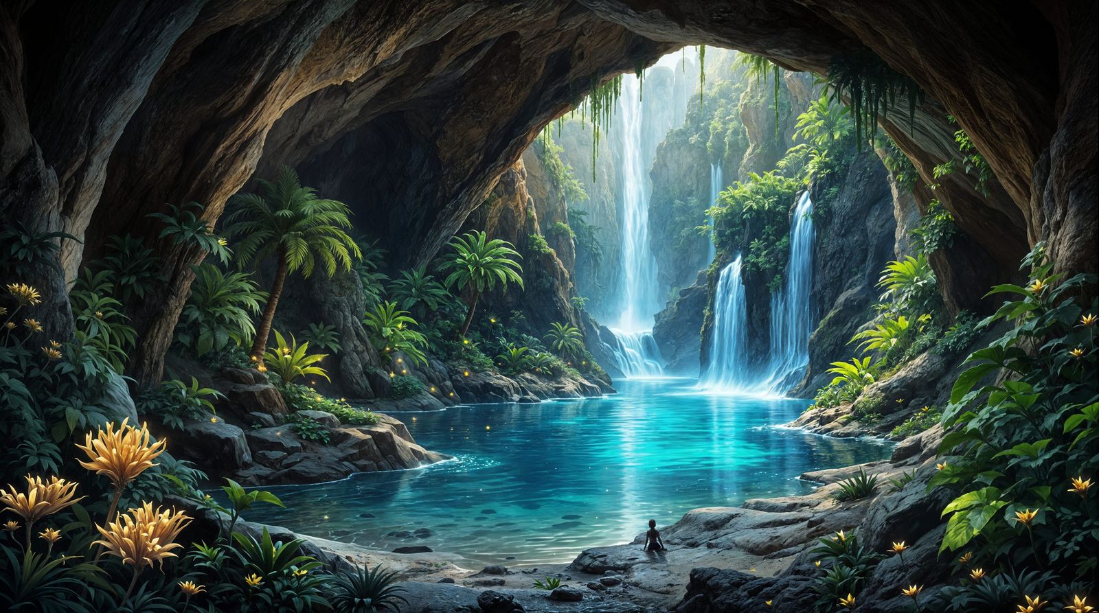 Surreal Underground Oasis Unveils Hidden Paradise