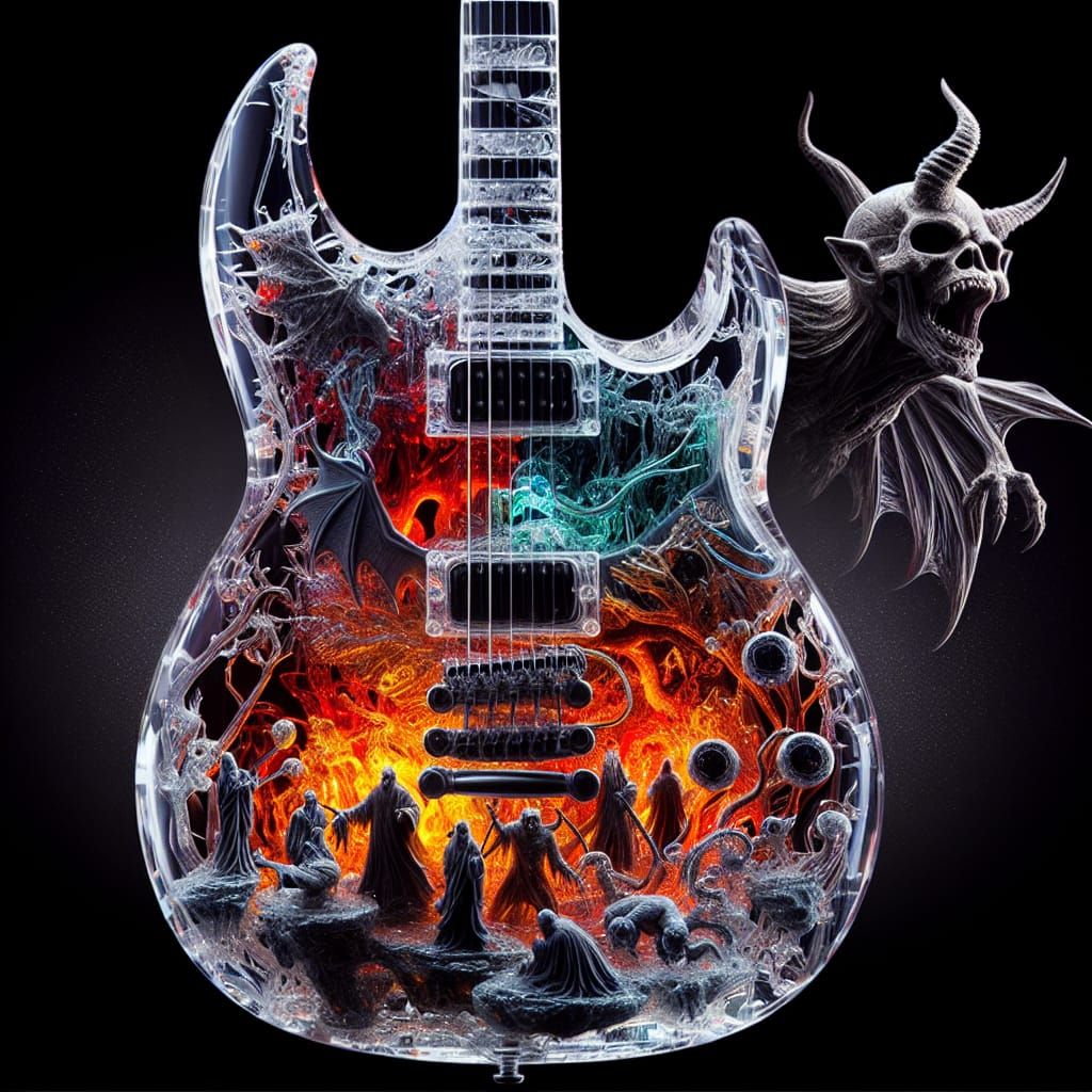 Crystal Guitar Reveals Hellscape Inferno