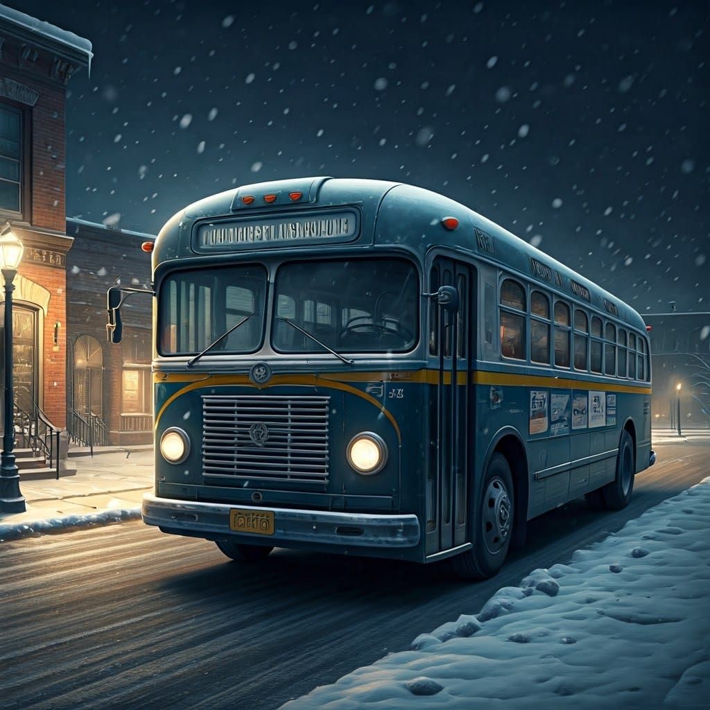 Snowfall in Montgomery, Alabama, 1955: A Quiet Winter Night