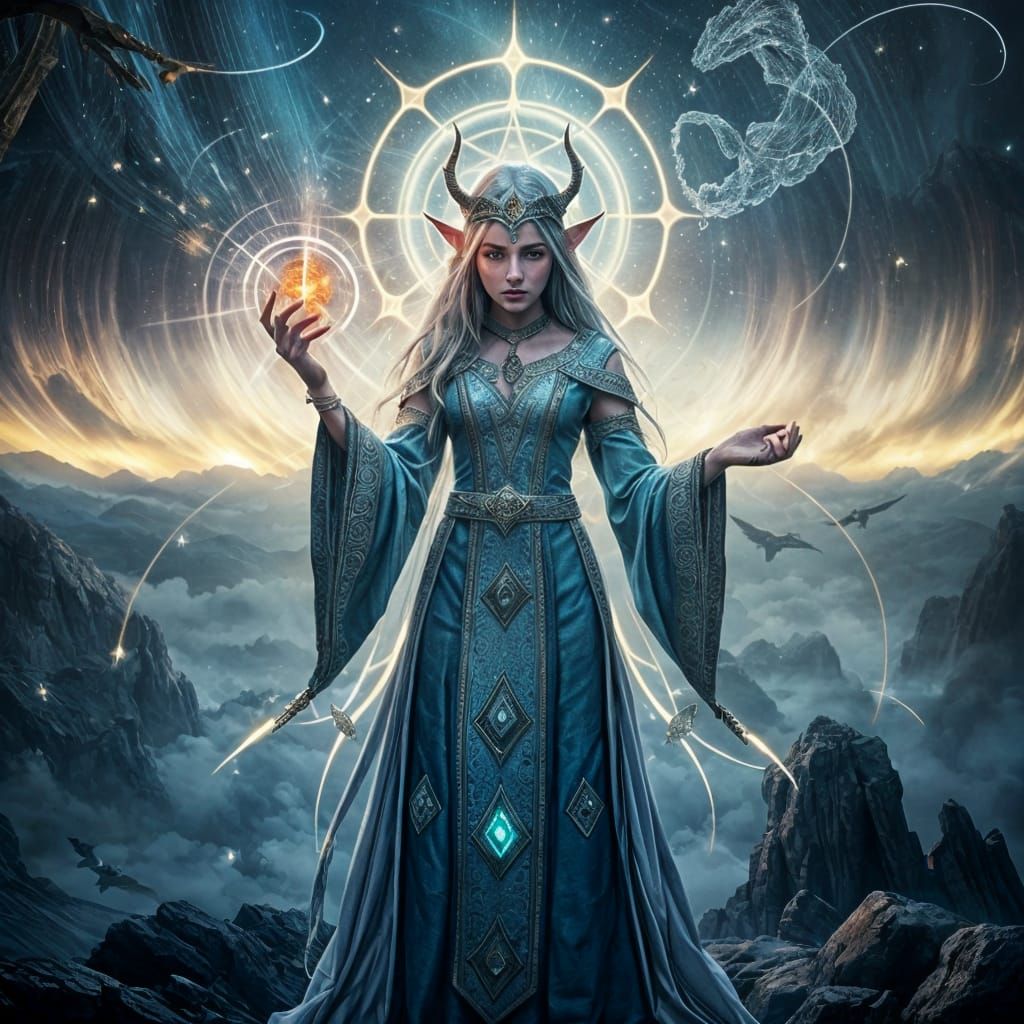 Mystical Elf in Celestial Convergence