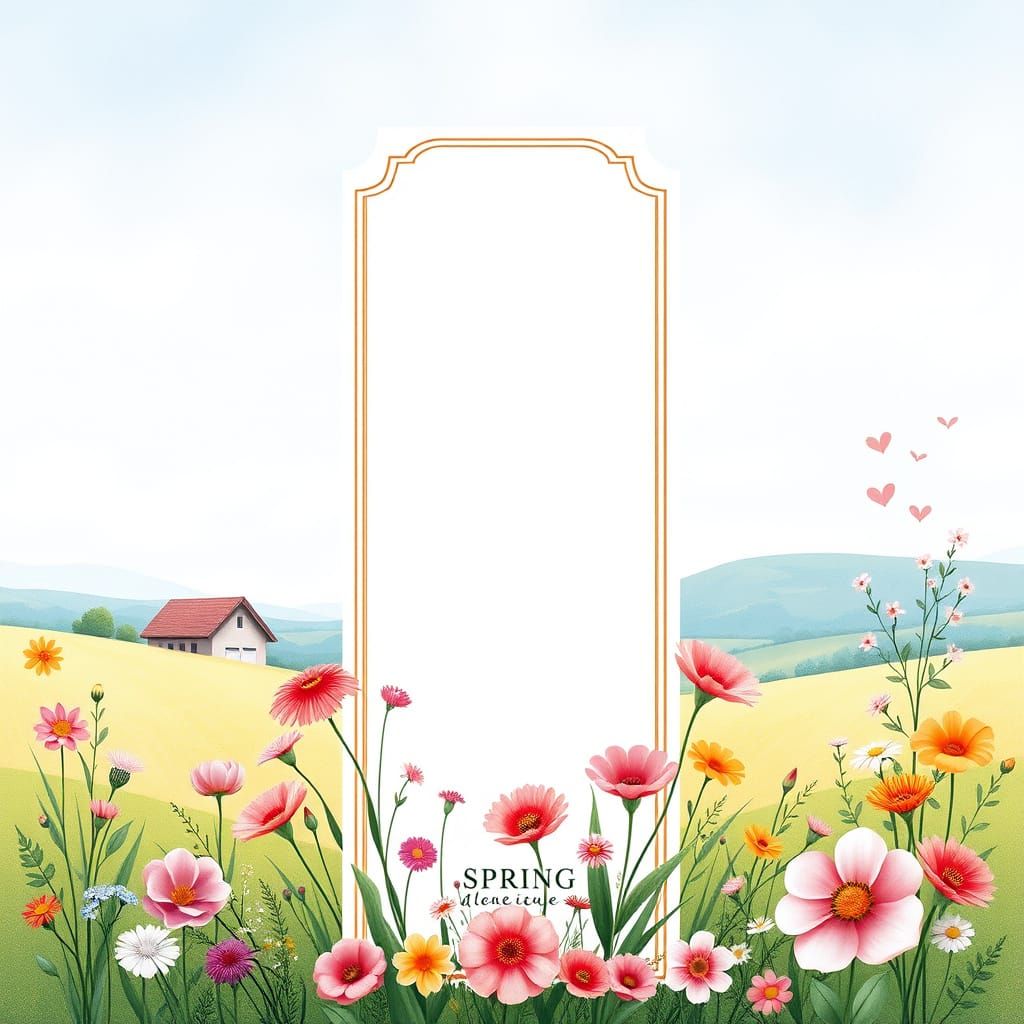 Delicate Spring Invitation in Illustrated Style