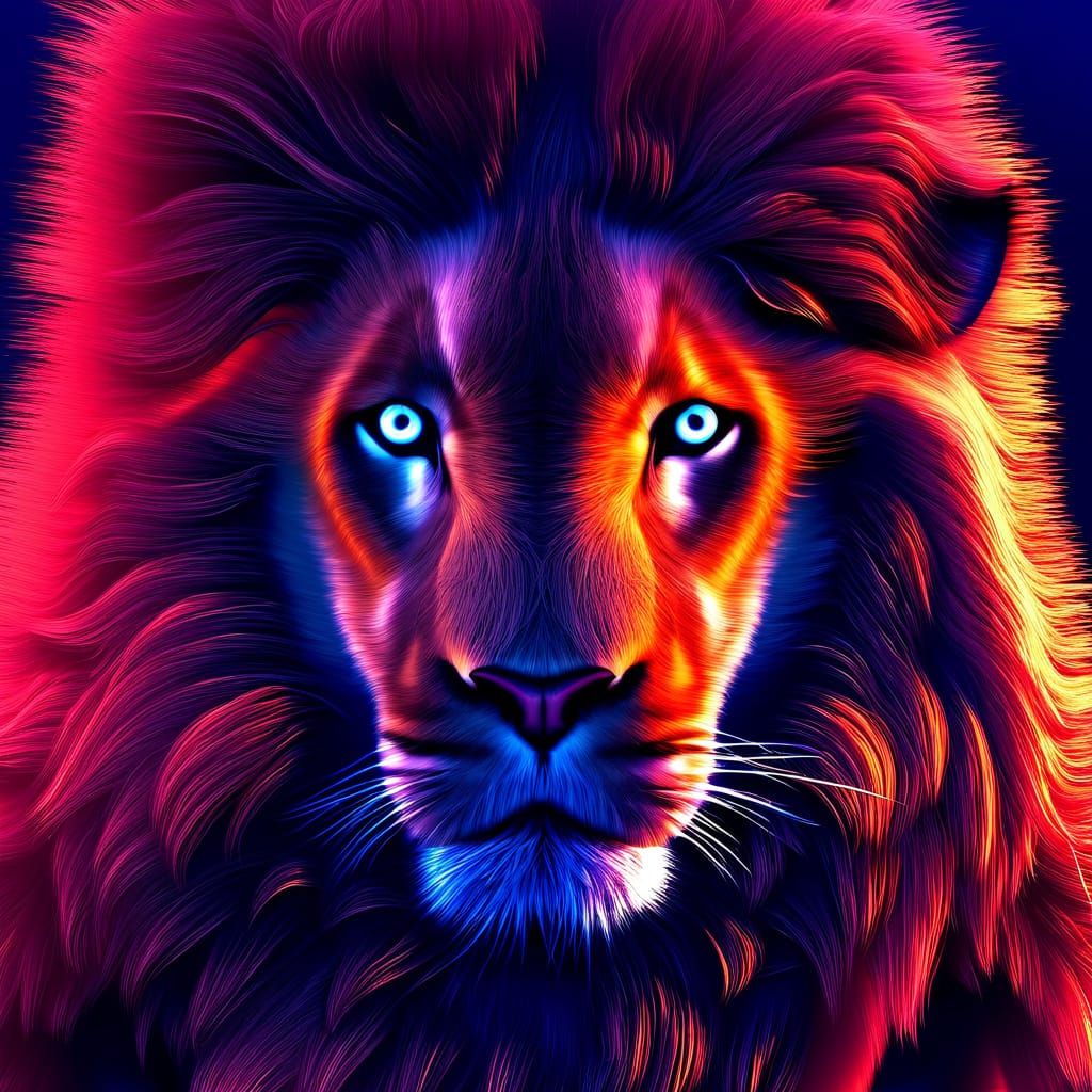 Mystical Tree Engulfed in Vibrant Flames