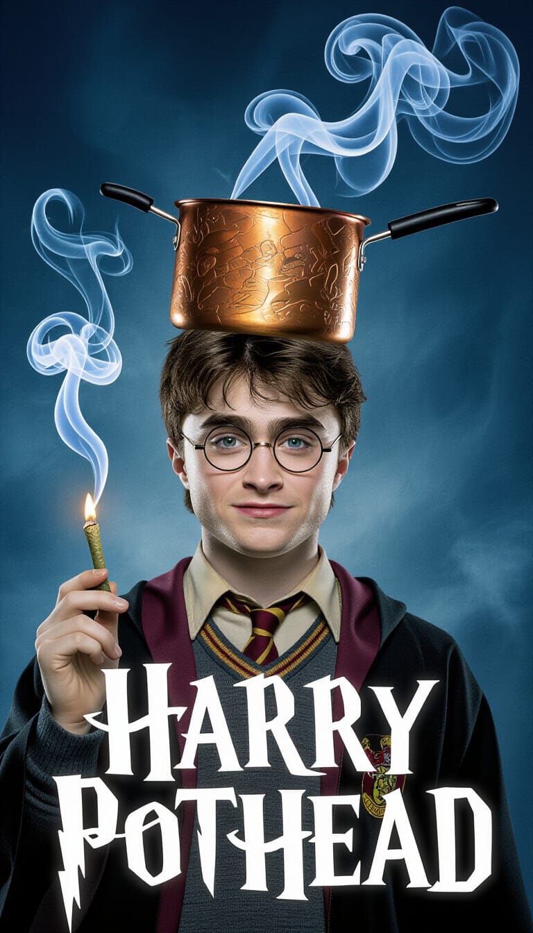 Wizard with Pot Hat and Magic Joint