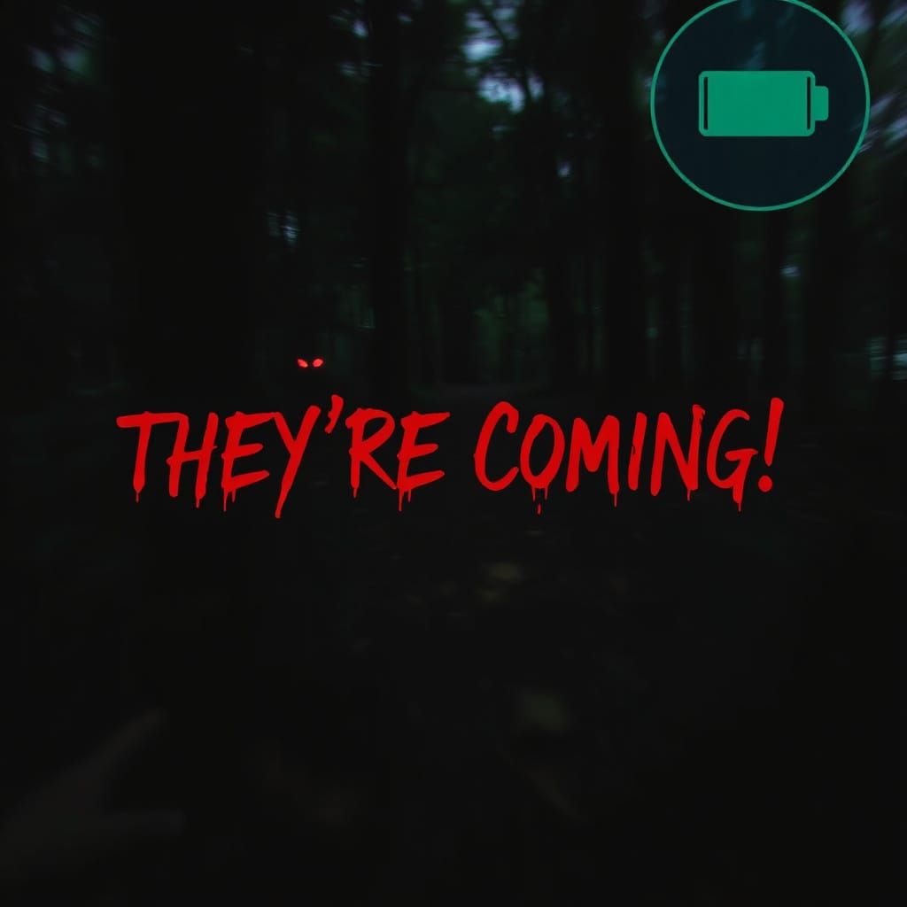 Claustrophobic Forest Run: A Found-Footage Horror Scene