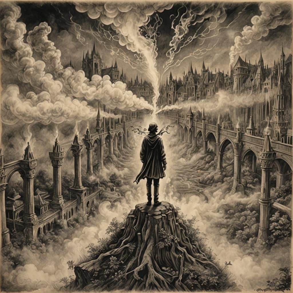 Mystical Sage Creates Fairy with Smoke