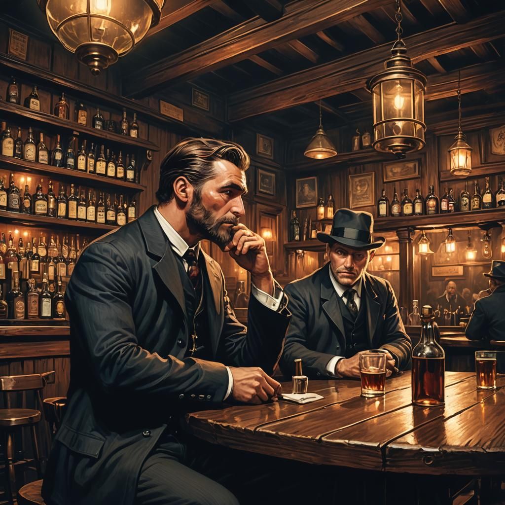 Gangsters and Agents Meet in a Victorian Pub
