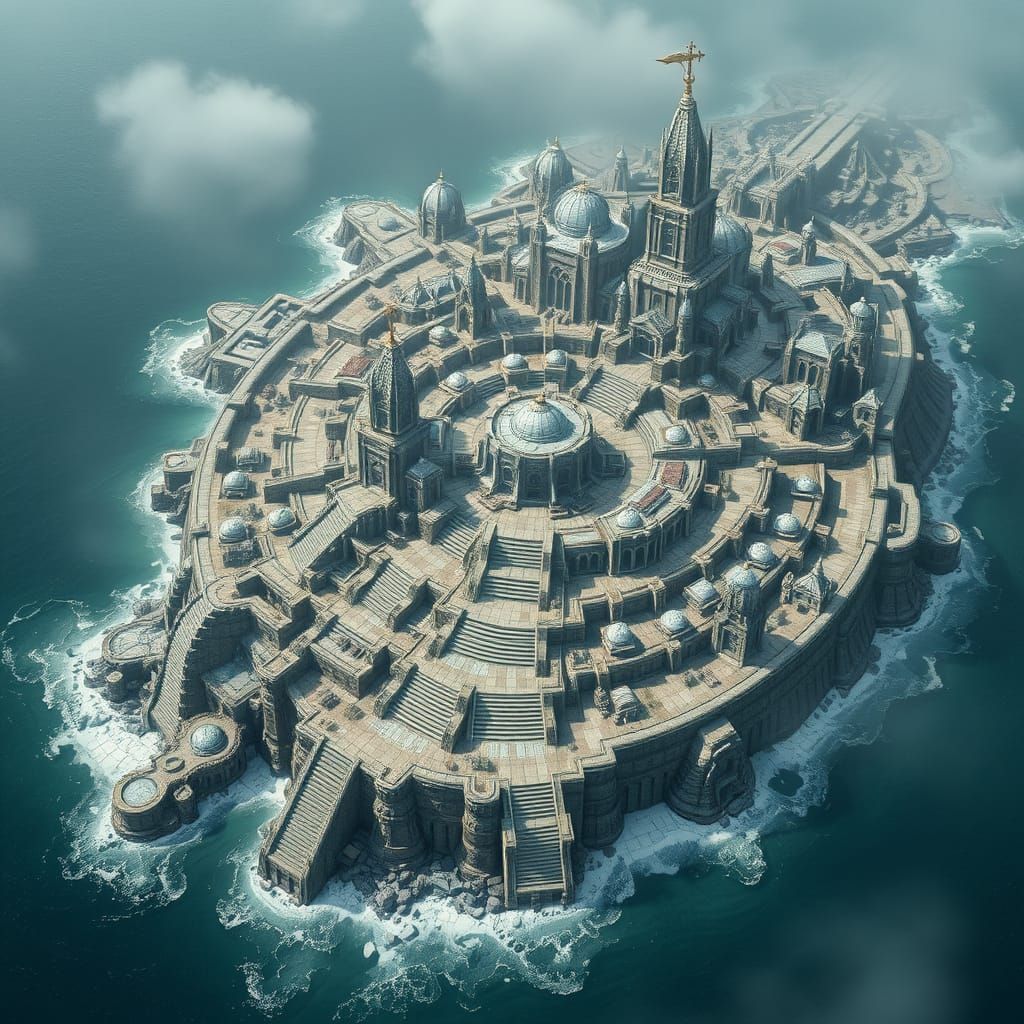 Fantasy Coastal City Map: Silvertide