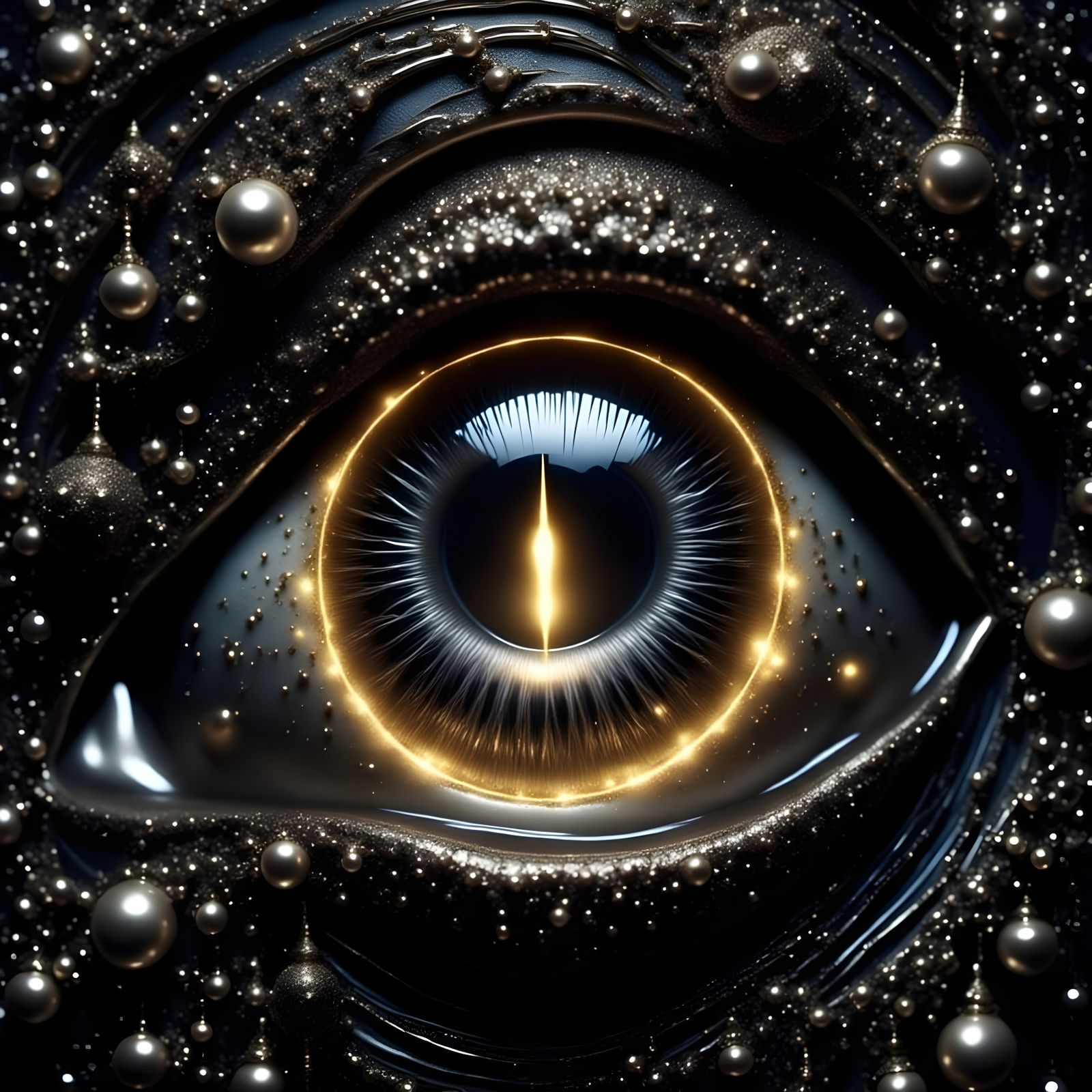 Surreal Vampire Queen Reveals Hypnotic Eyes in Dark Fantasy ...