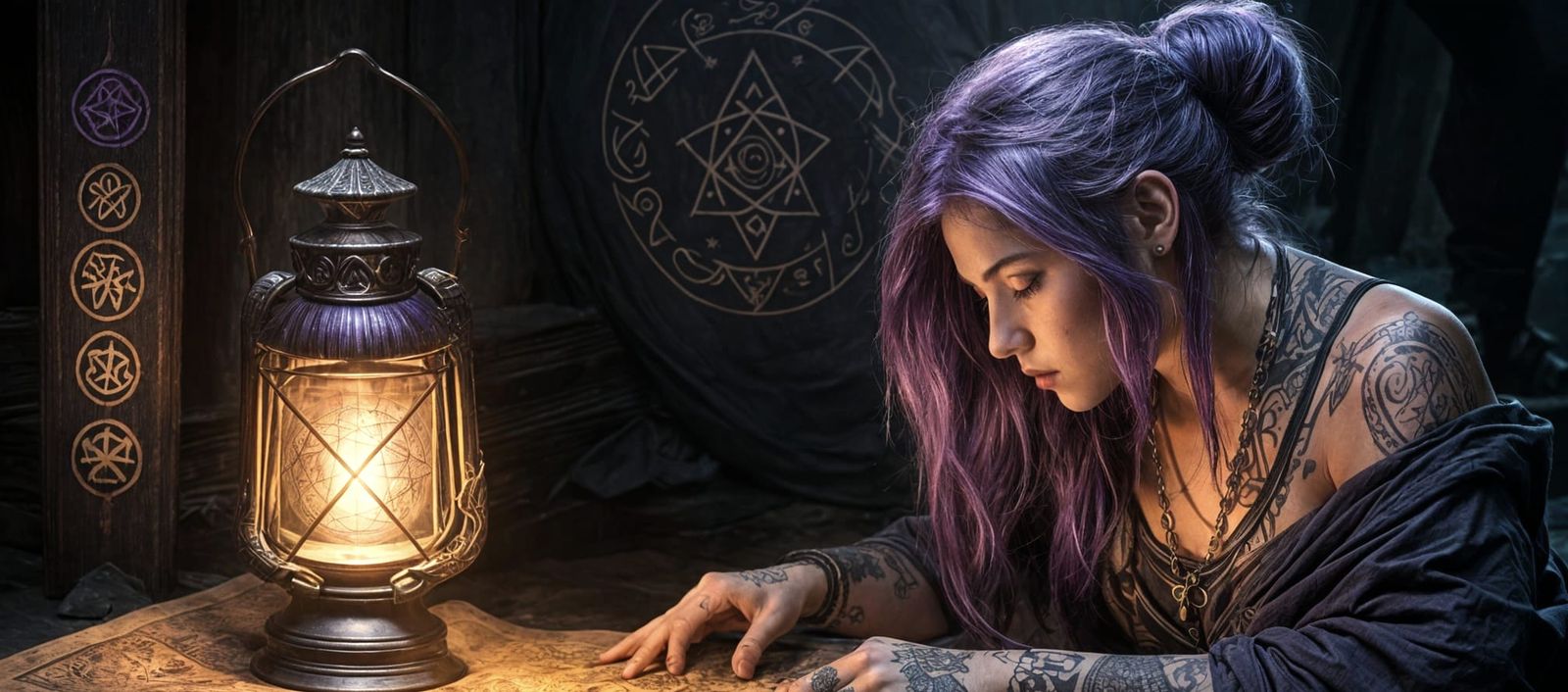 Tattooed Girl Studies Runestone Map