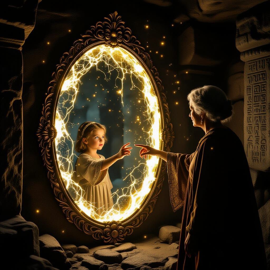 Ancient Tomb Portal to Youthful Reflection