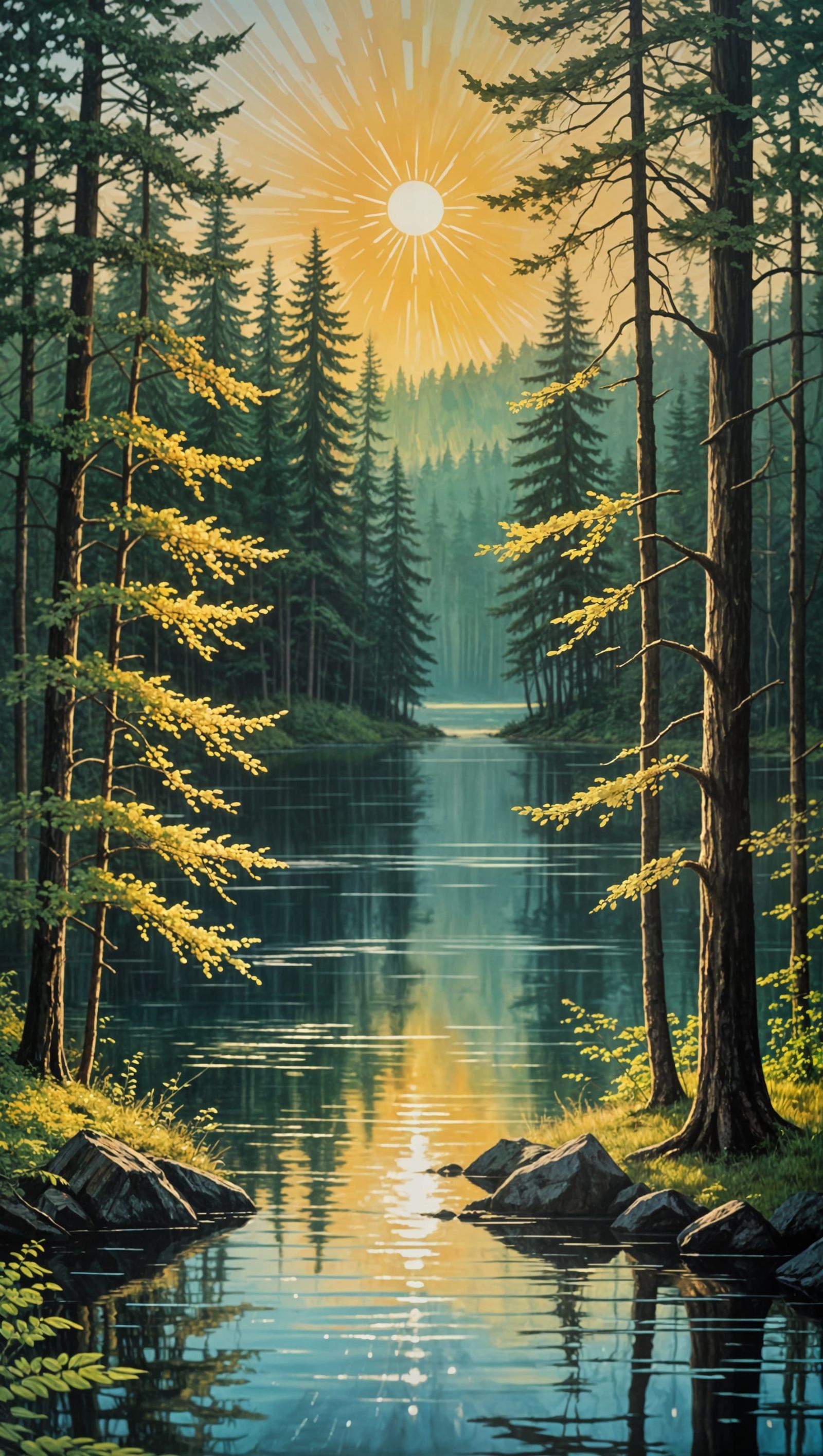 Golden Hour in the Forest