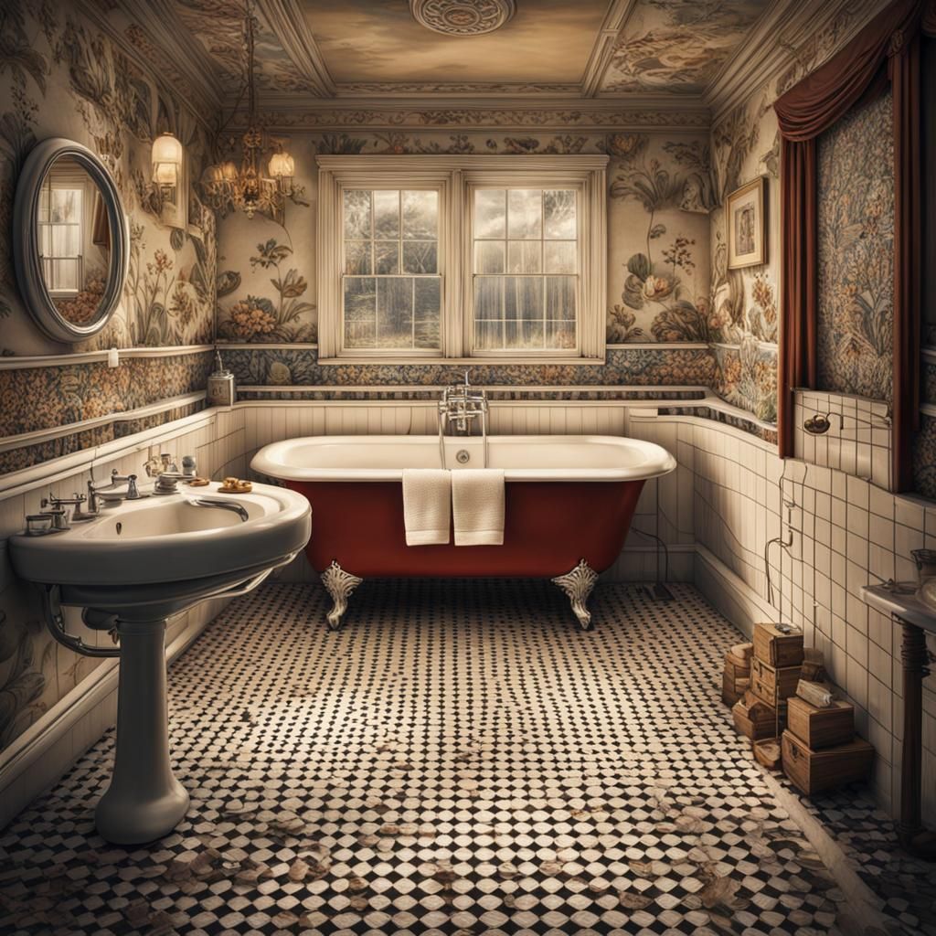Old mansion bathroom