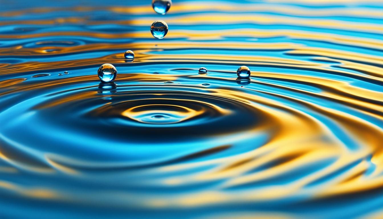 Surreal Water Ripple in Hyper-Realistic Digital Art
