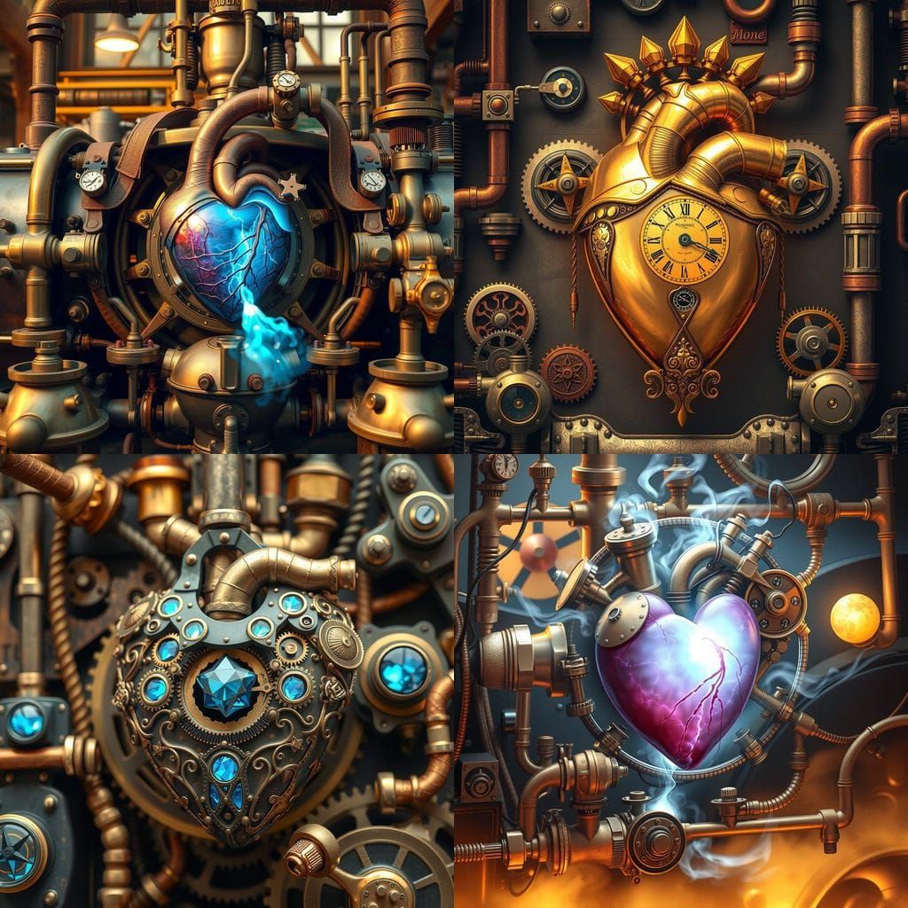 Steampunk Heart Device