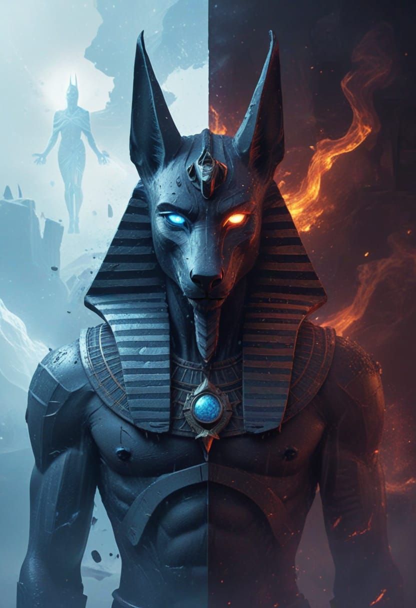 Anubis Divided: Ice and Fire Egyptian Concept Art