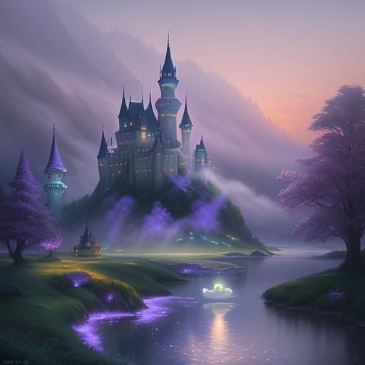 Ethereal Dreamscape in a Mug, Fantasy Art