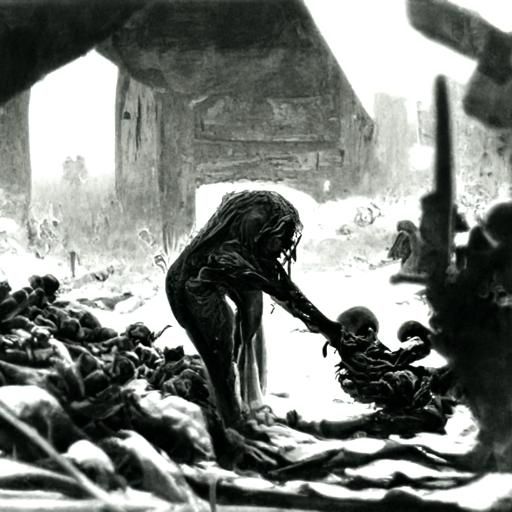 Touching Image of Mother's Sacrifice During Wartime