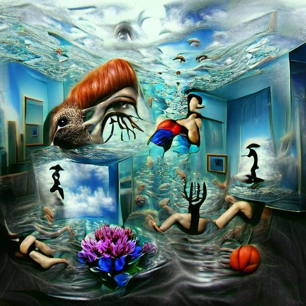 Surreal Aquaphobia Dreamscape