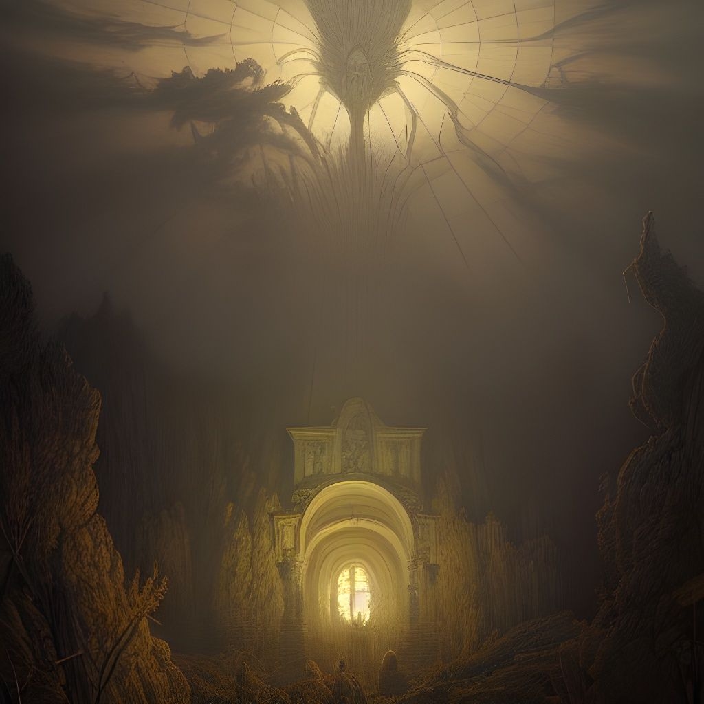 Epic Rendering of Dormientis in Divine Hell