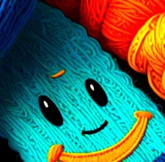 Smiling Sock: AI Generated Whimsical Design