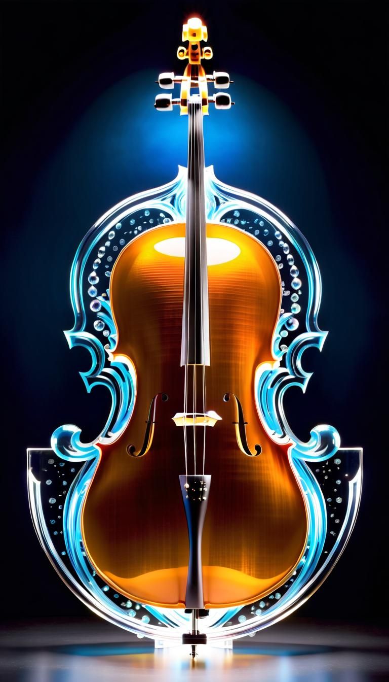 Celestial Cello with Starlight Filigree