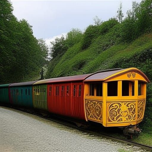 Bohemian Gypsy Caravan in Rococo Style