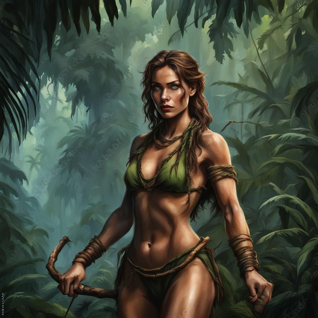 Young Tarzan Beauty in the Jungle