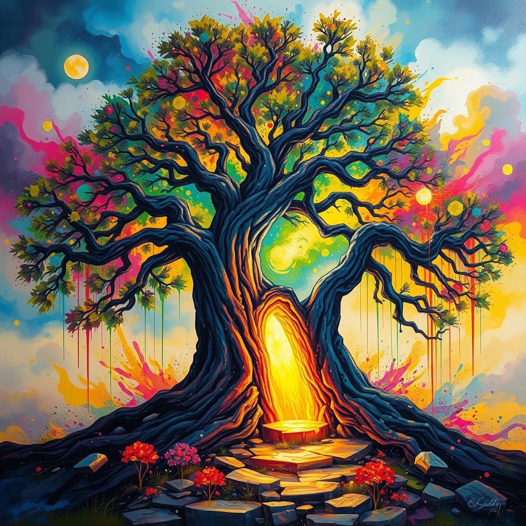 Mythical Tree Portal to Another World