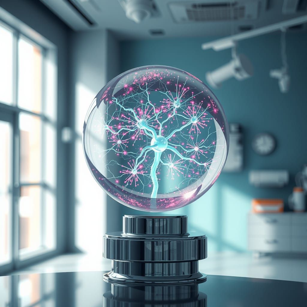 visceral viscera of neural network with millions of glowing,...