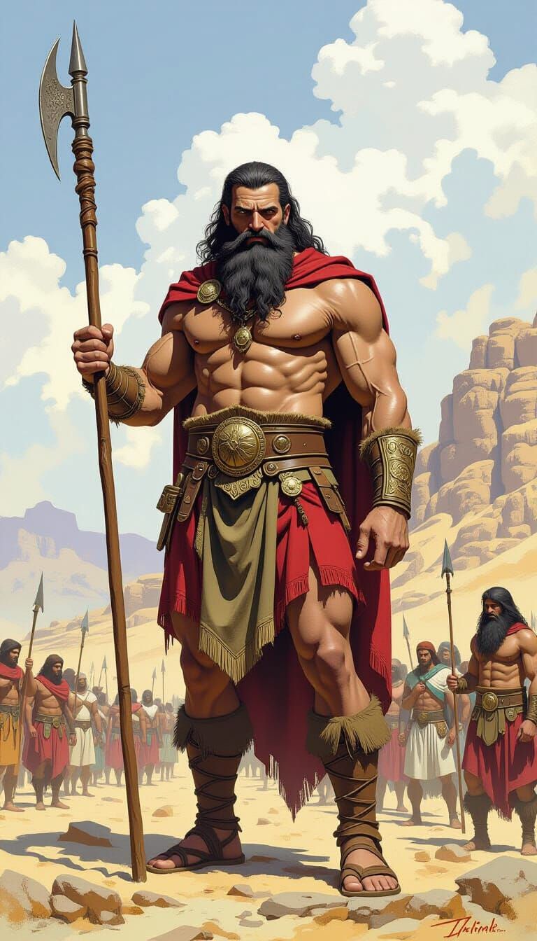 The Bible does describe certain inhabitants of Canaan as gia...