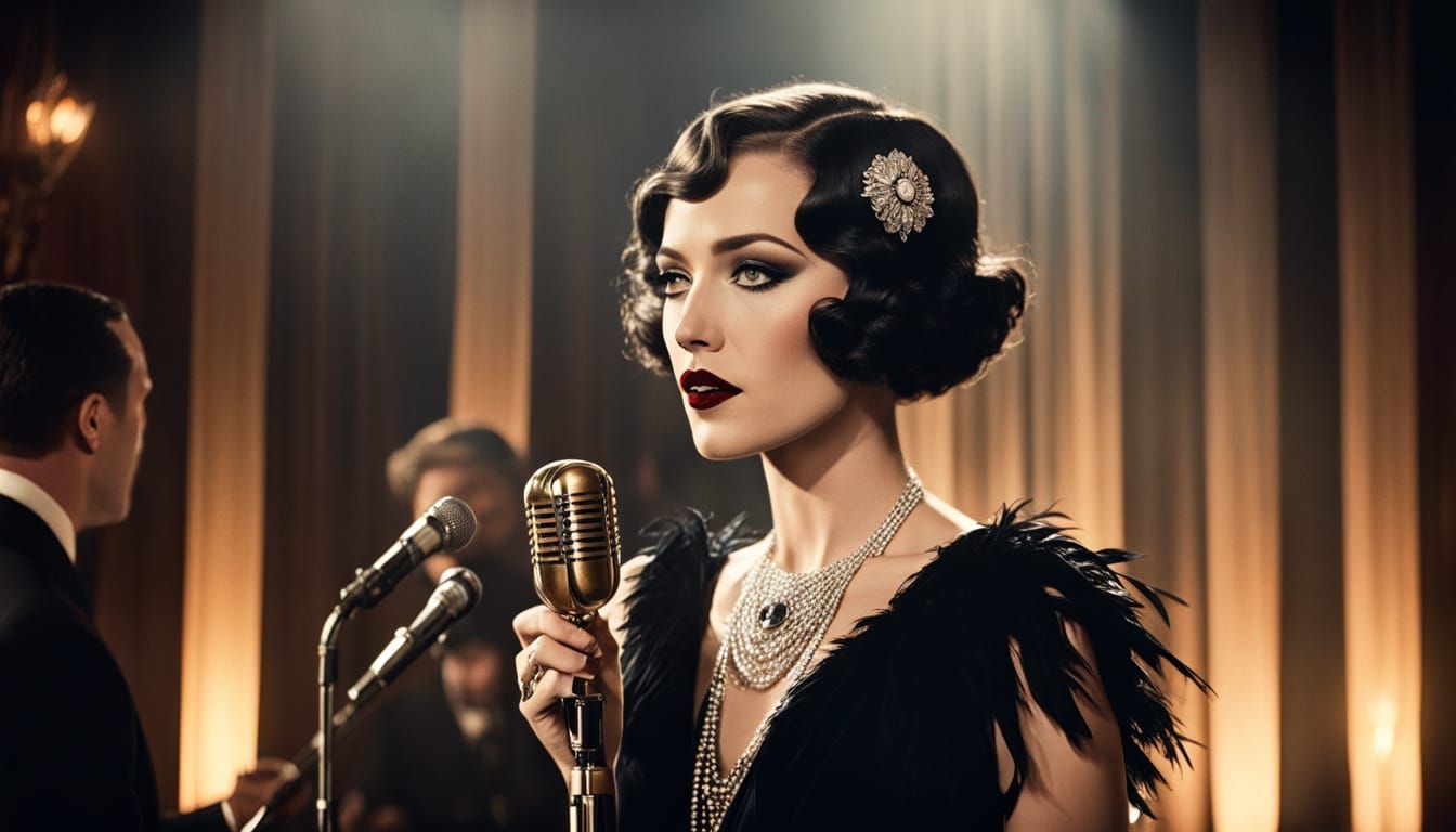 Old photo of 1920's speakeasy Night Club.