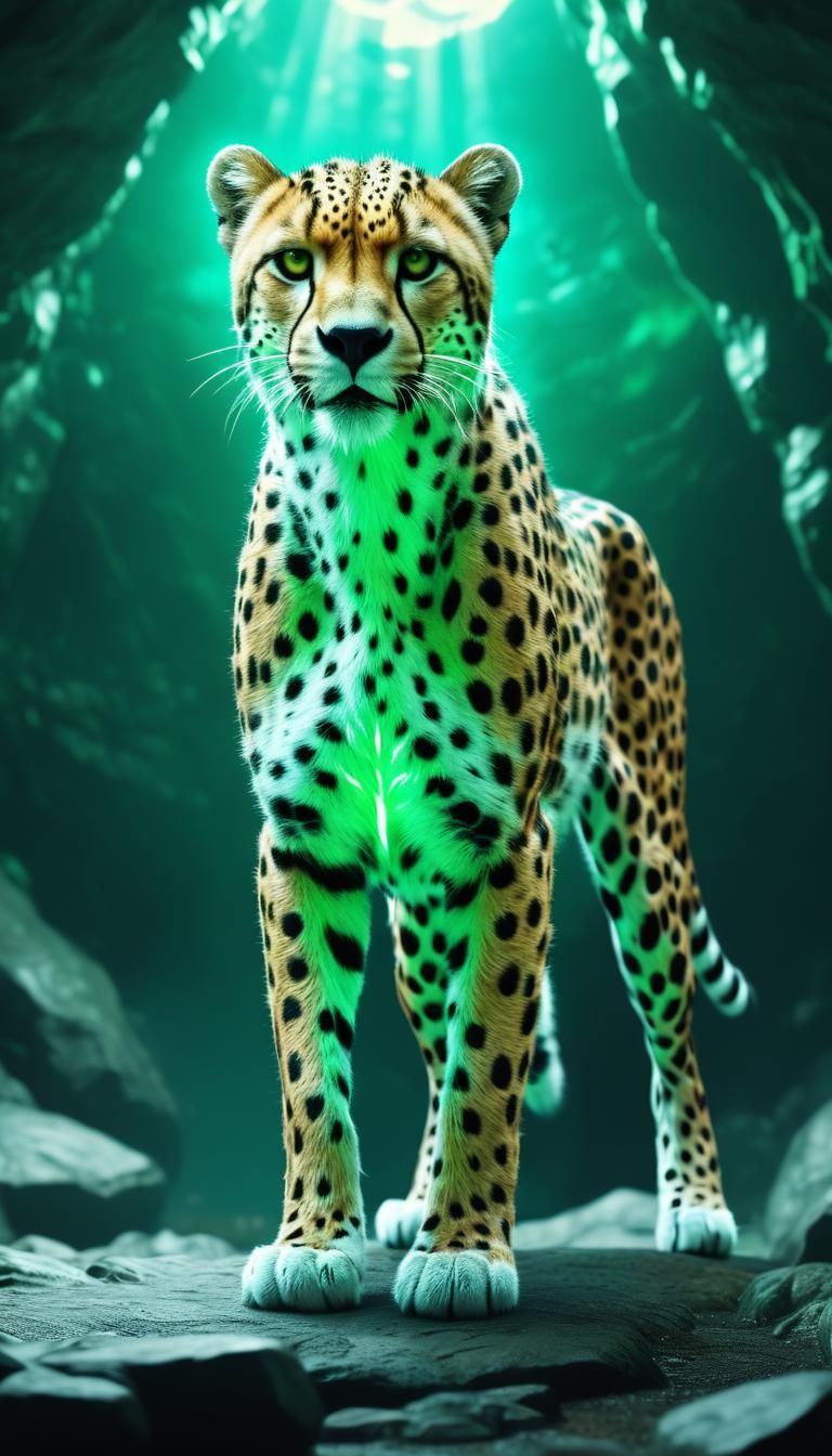 Zoom microscopic shot of magical glowing ultra instinct migh...