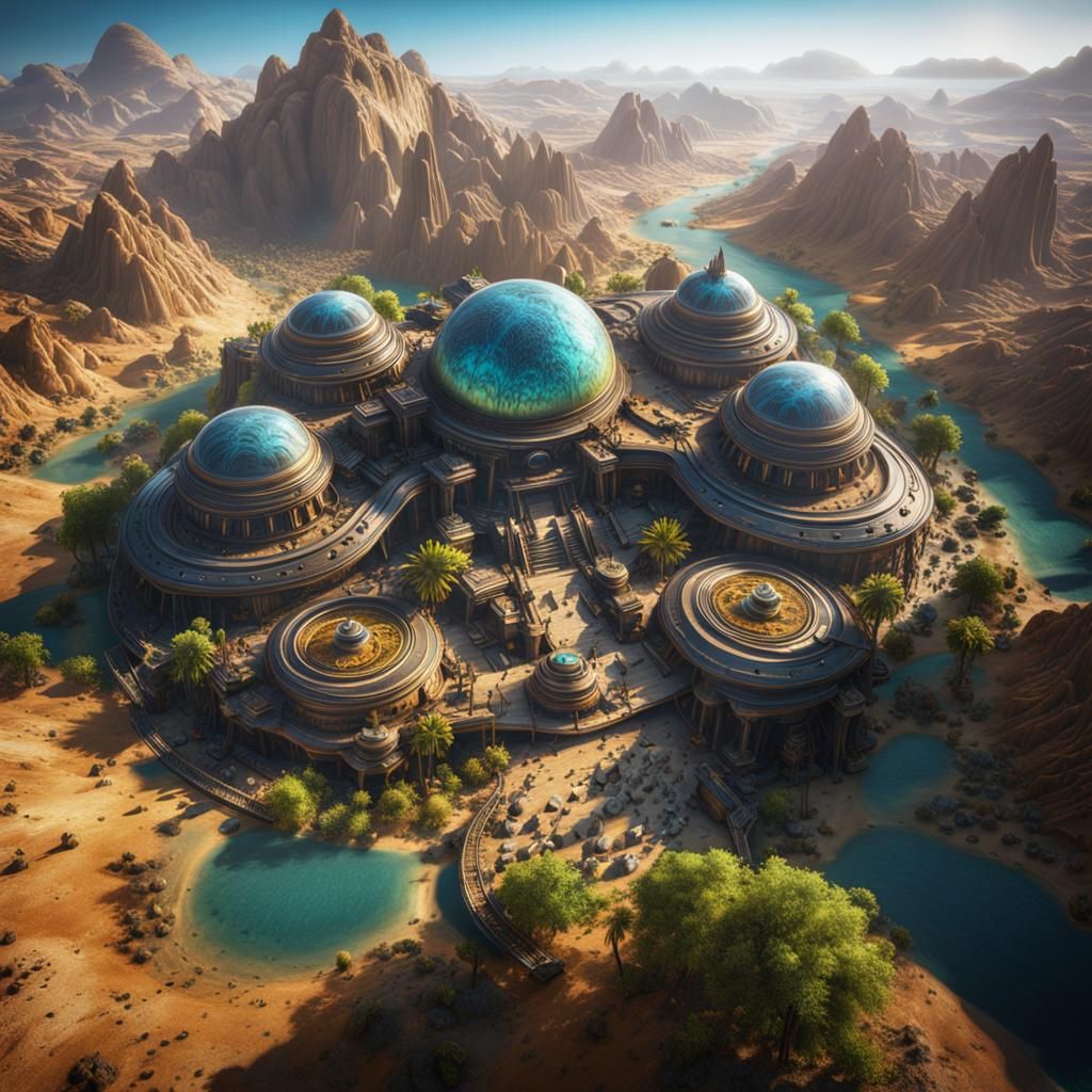 Alien Island Oasis on Distant Planet in Sinister Style
