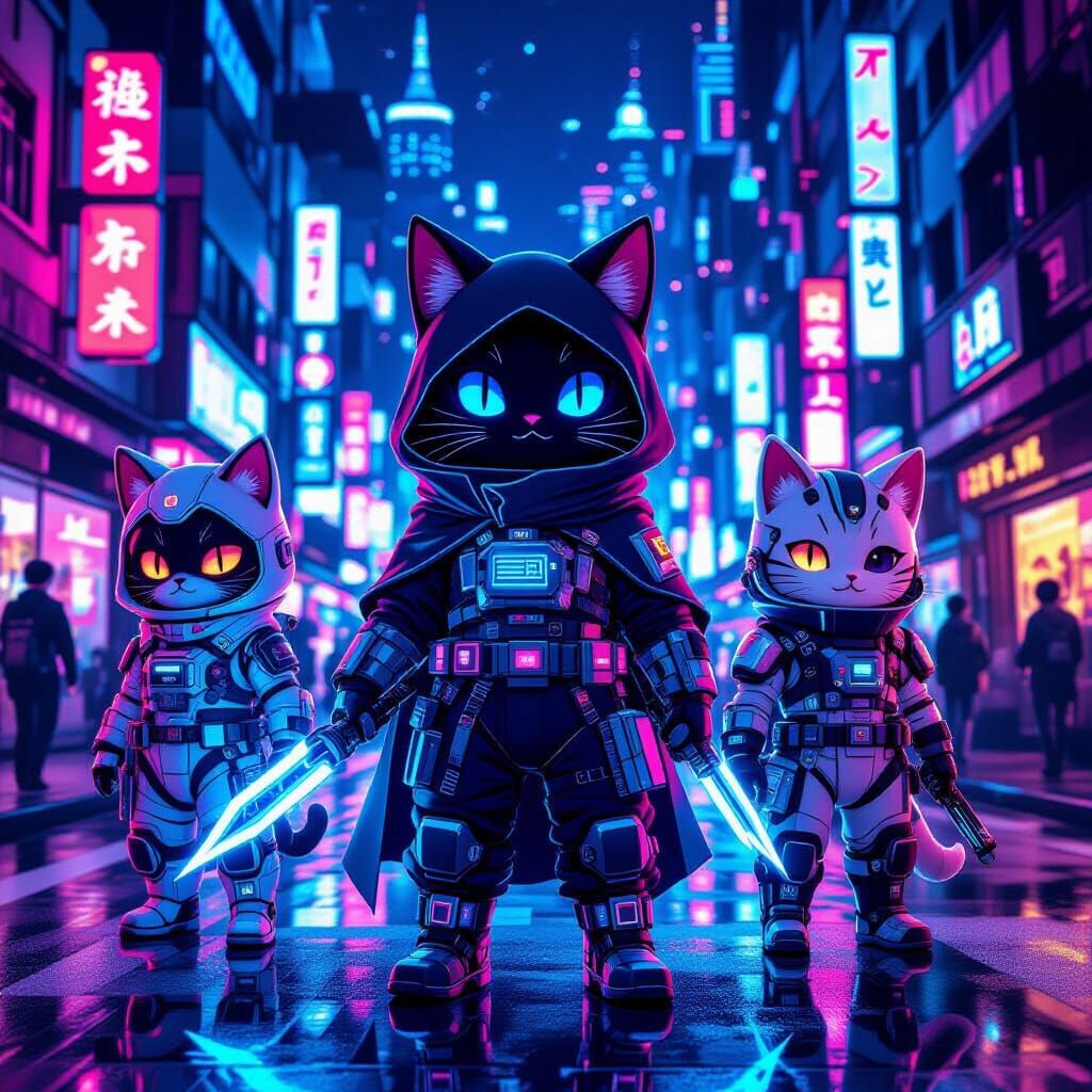 Cyber Neko Collection: Tokyo 2085 Futuristic Anime