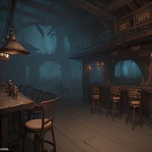 Undead Style: Empty Tavern in 2D