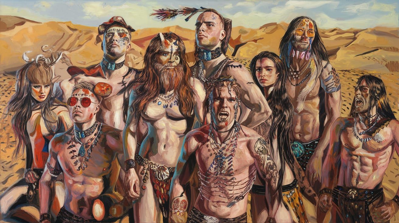 Surrealist Desert Warriors with Spectrophilia Rites