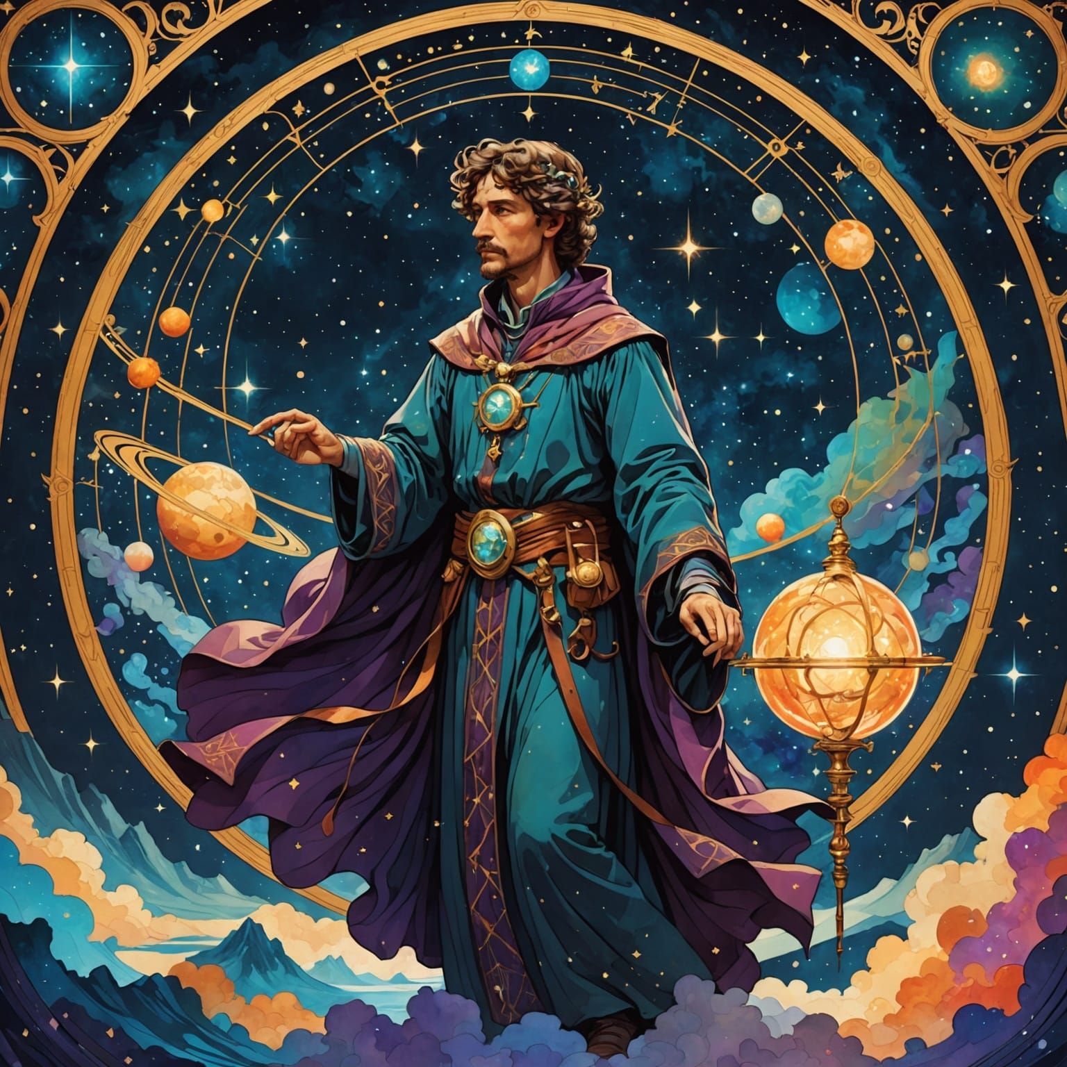 Celestial Cartographer Charts Cosmos in Starlight