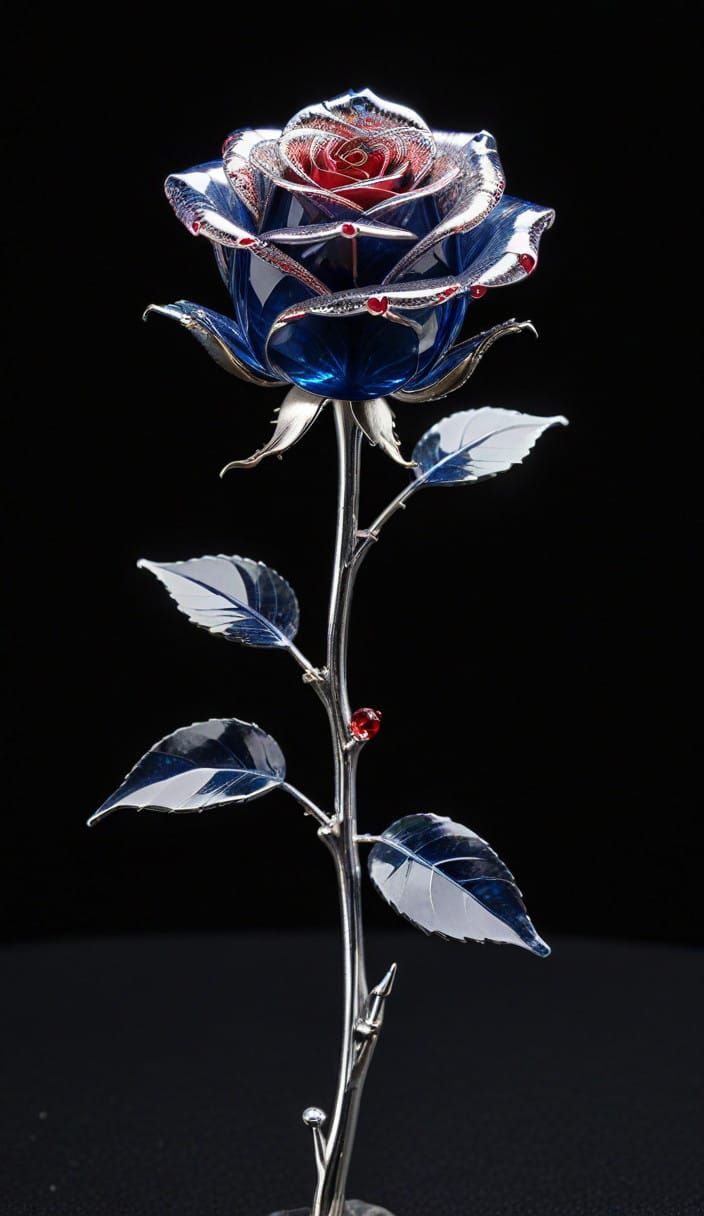 Sapphire Ruby Rose in Dark Luxury