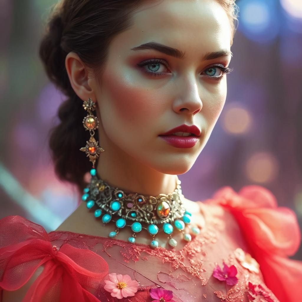 Mystical Forest Portrait with Cinematic Lighting