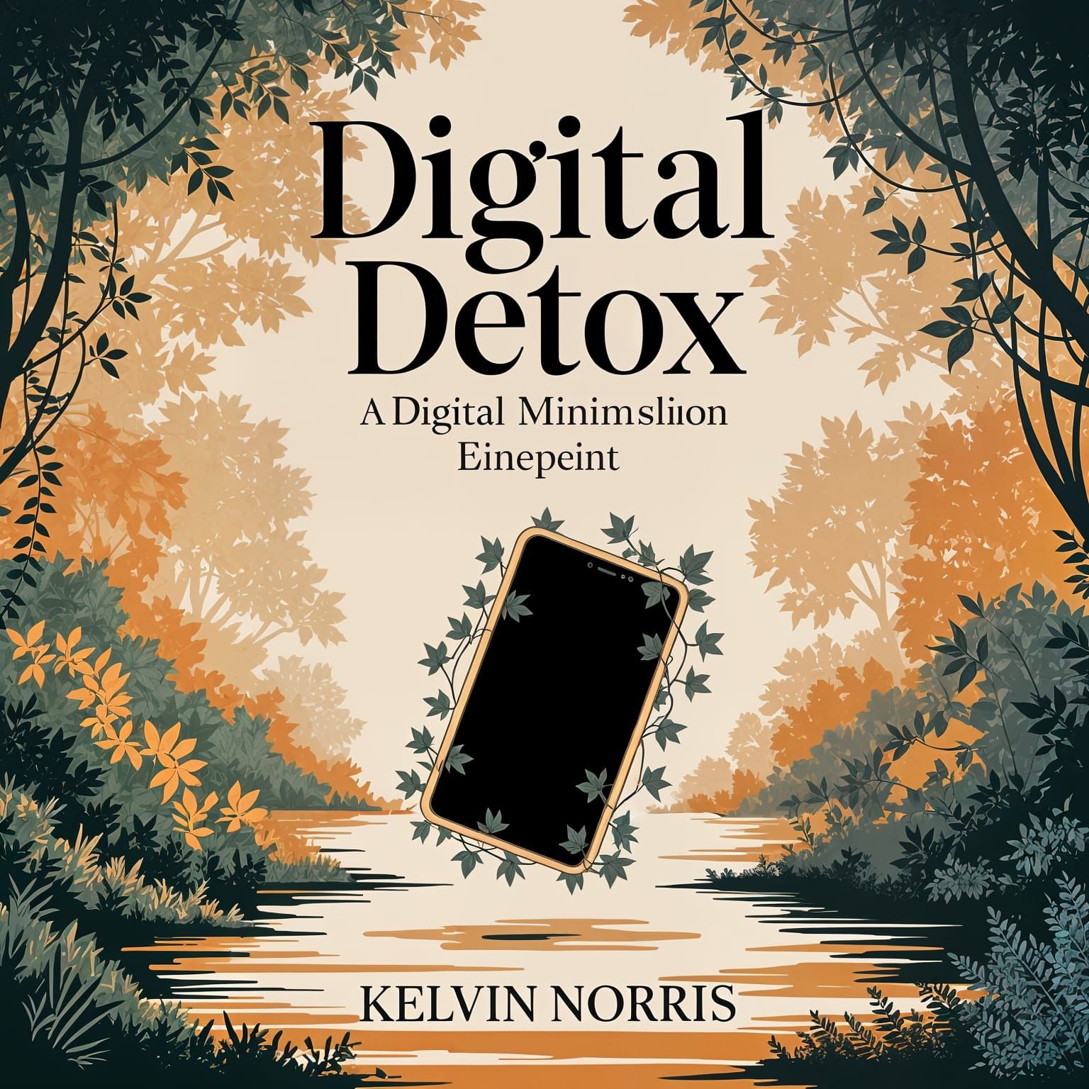 Elegant Ebook Cover Design: Digital Detox Blueprint