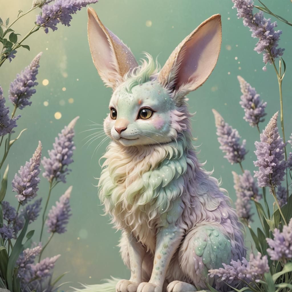 Pastel Fluffaroo Fantasy Concept Art
