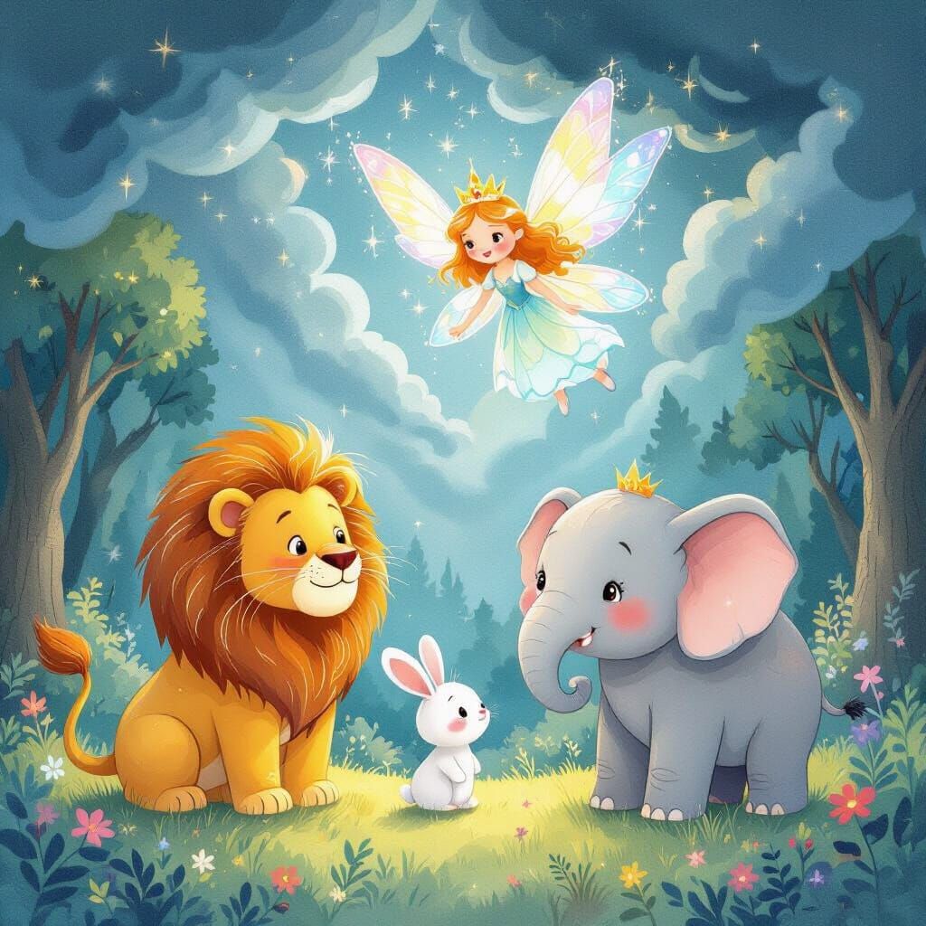 Magical Forest Adventure with Animals and Fairy Queen