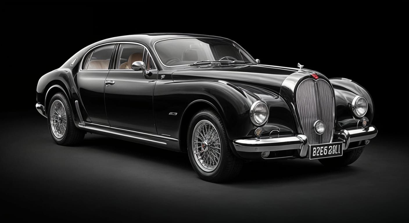 Bugatti Galibier Retro Concept Car in Black