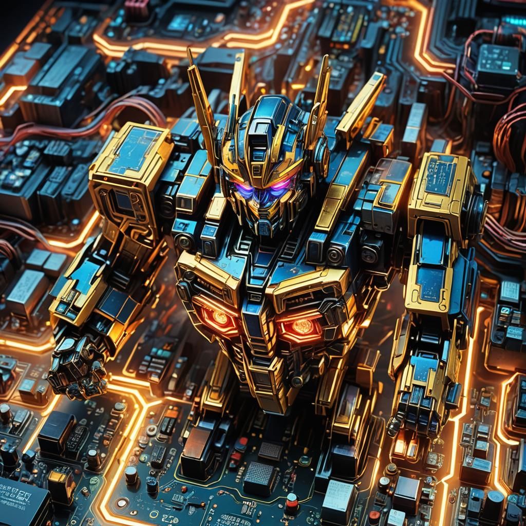 Anime-Inspired PCB with xDSL Transformers in 3D