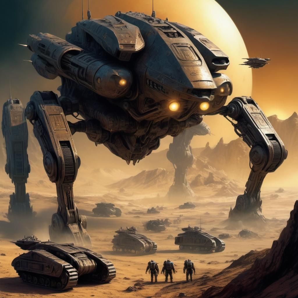 Epic Sci-Fi Mech War on Distant Planet