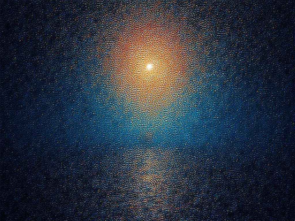 Rainy Evening Landscape with Noctilucent Skies