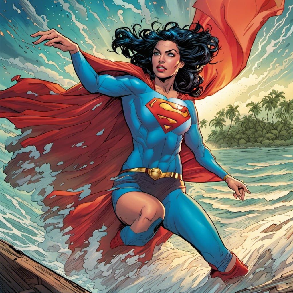 Superwoman's Departure: Comic Book Art
