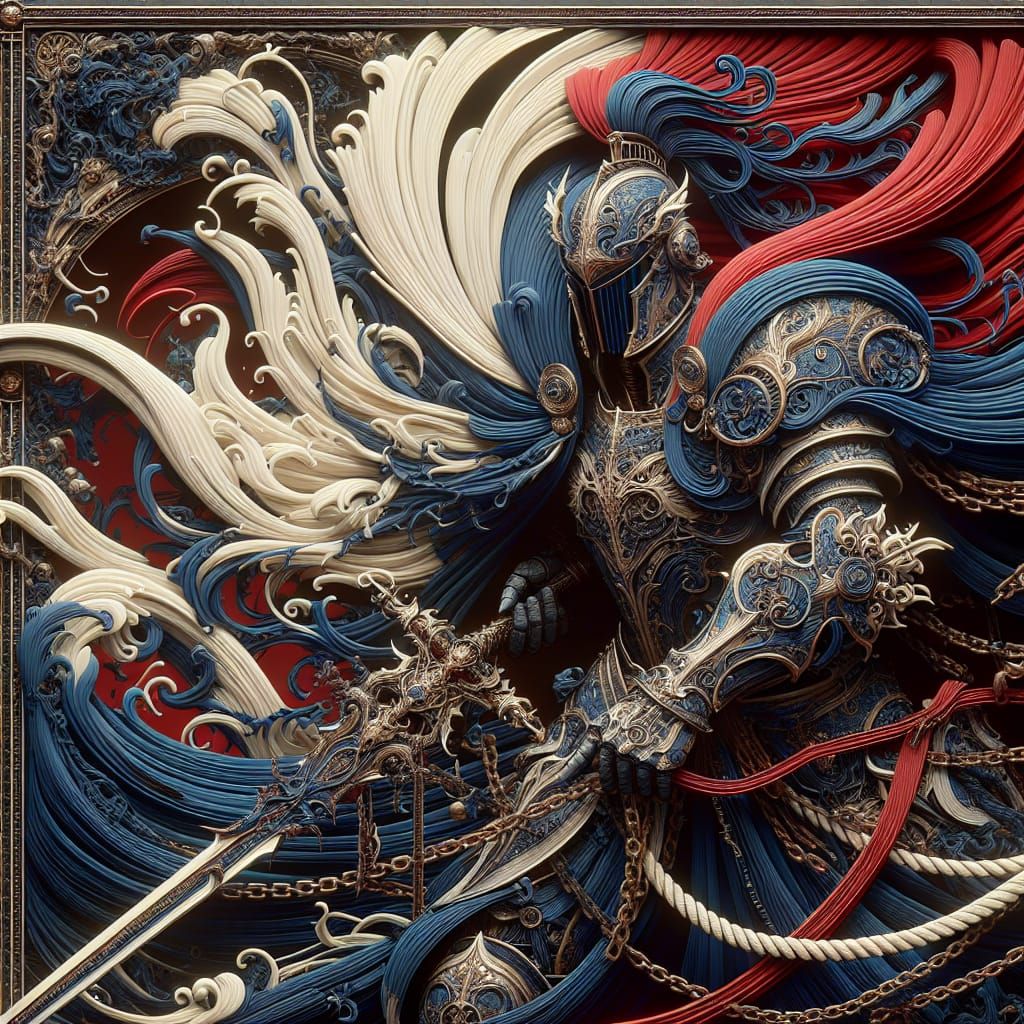 Legendary Knight in Detailed Matte Painting Style