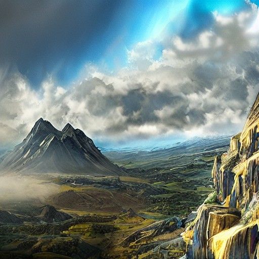Detailed Matte Painting: Mr. Blue Sky